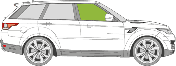 Afbeelding van Zijruit rechts Land Rover Range Rover Sport 