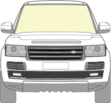 Afbeelding van Voorruit Range Rover coated 2016- sensor camera verwarmd HUD 