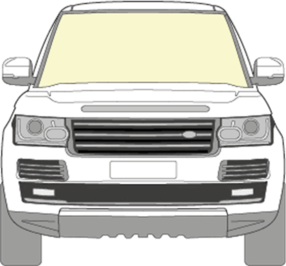 Afbeelding van Voorruit Range Rover coated 2016- sensor camera verwarmd HUD 