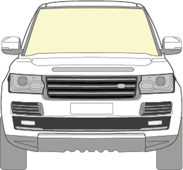 Afbeelding van Voorruit Range Rover coated 2016- sensor camera verwarmd 