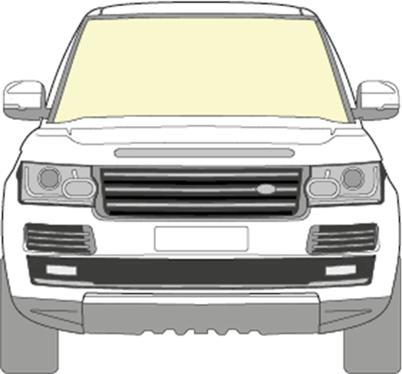 Afbeelding van Voorruit Range Rover coated 2016- sensor camera verwarmd 