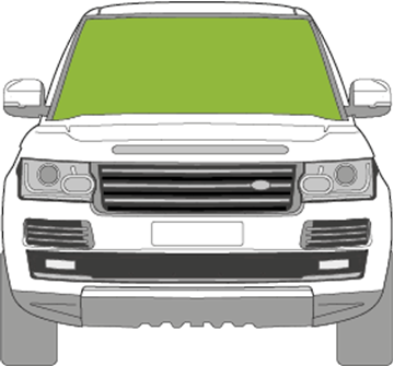 Afbeelding van Voorruit Range Rover 2013-2016 sensor camera verwarmd HUD 