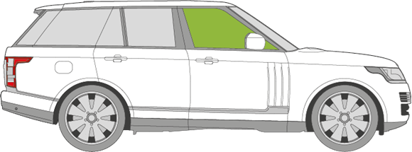 Afbeelding van Zijruit rechts Land Rover Range Rover  