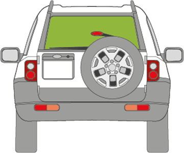 Afbeelding van Achterruit Land Rover Freelander 5 deurs 1997-1999