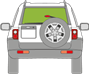 Afbeelding van Achterruit Land Rover Freelander 5 deurs 1997-1999