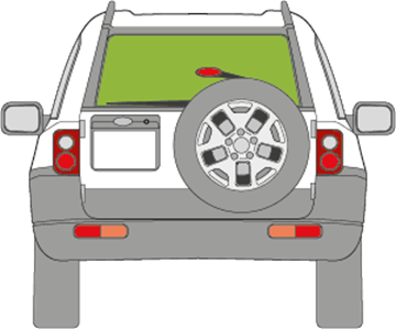 Afbeelding van Achterruit Land Rover Freelander 5 deurs 1999-2007