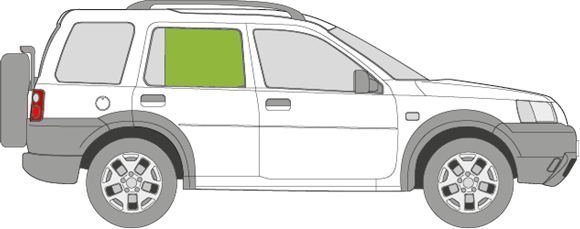 Afbeelding van Zijruit rechts Land Rover Freelander 