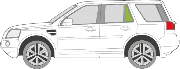 Afbeelding van Zijruit links Land Rover Freelander 