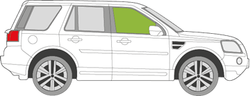 Afbeelding van Zijruit rechts Land Rover Freelander 