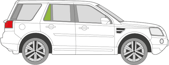 Afbeelding van Zijruit rechts Land Rover Freelander 