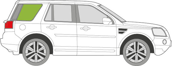 Afbeelding van Zijruit rechts Land Rover Freelander 