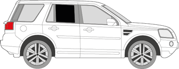 Afbeelding van Zijruit rechts Land Rover Freelander (DONKERE RUIT) 