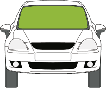 Afbeelding van Voorruit Kia Rio 5 deurs 2005-2009 zonneband