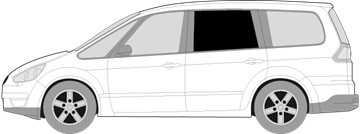 Afbeelding van Zijruit links Ford Galaxy (DONKERE RUIT) 