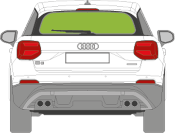 Afbeelding van Achterruit Audi Q2 