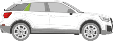 Afbeelding van Zijruit rechts Audi Q2 