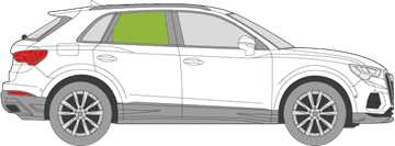 Afbeelding van Zijruit rechts Audi Q3 