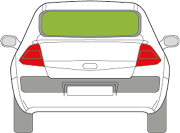 Afbeelding van Achterruit Renault Mégane sedan