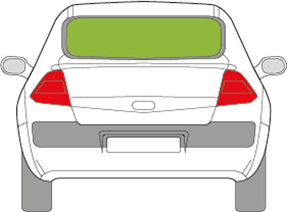 Afbeelding van Achterruit Renault Mégane sedan