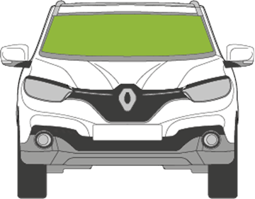 Afbeelding van Voorruit Renault Kadjar 2018- sensor