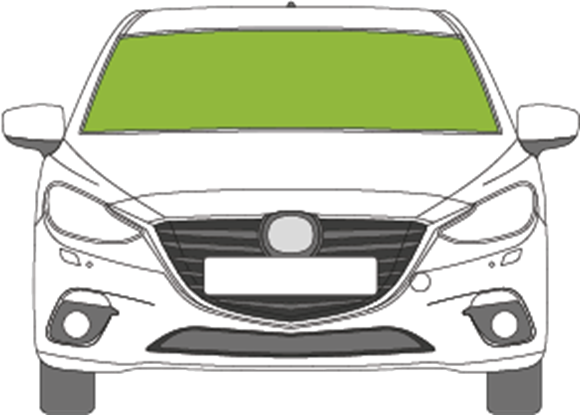 Afbeelding van Voorruit Mazda 3 5 deurs 2016-2019 sensor