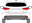 Afbeelding van Achterruit Mazda 3 5 deurs (DONKERE RUIT) 