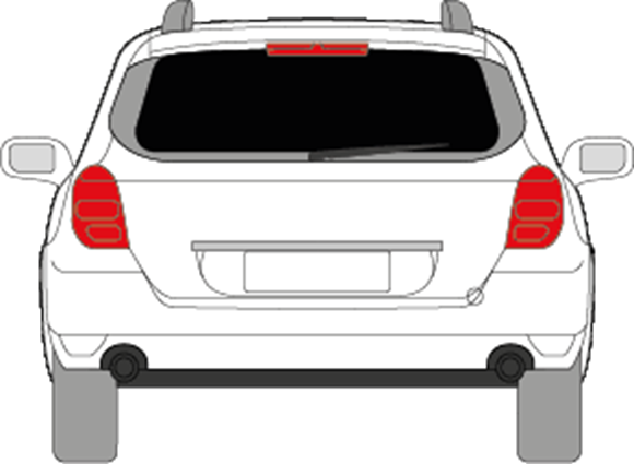 Afbeelding van Achterruit Renault Laguna break (UITSTELBARE DONKERE RUIT)