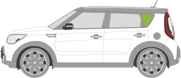 Afbeelding van Zijruit links Kia Soul