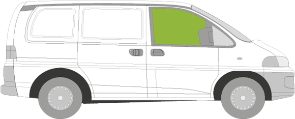 Afbeelding van Zijruit rechts Mitsubishi L400