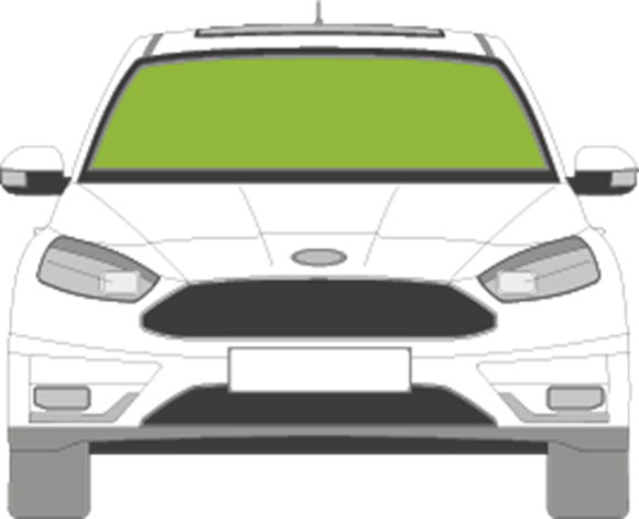 Afbeelding van Voorruit Ford Focus 5 deurs 2011-2018 sensor verwarmd