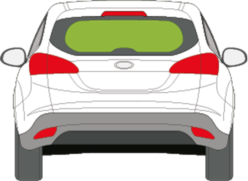 Afbeelding van Achterruit Ford Focus break