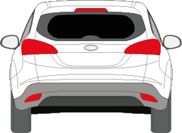 Afbeelding van Achterruit Ford Focus break (DONKERE RUIT)