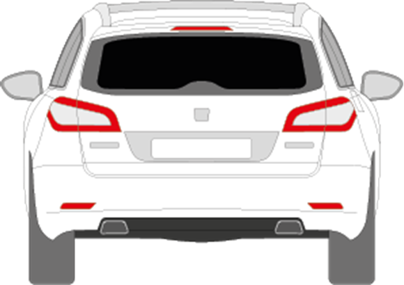 Afbeelding van Achterruit Peugeot 508 SW (DONKERE RUIT)