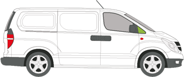 Afbeelding van Zijruit rechts Hyundai H1 