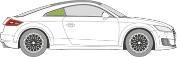 Afbeelding van Zijruit rechts Audi TT coupé 