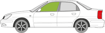 Afbeelding van Zijruit links Daewoo Nubira sedan 