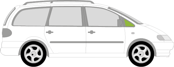 Afbeelding van Zijruit rechts Seat Alhambra 