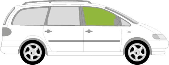 Afbeelding van Zijruit rechts Seat Alhambra 