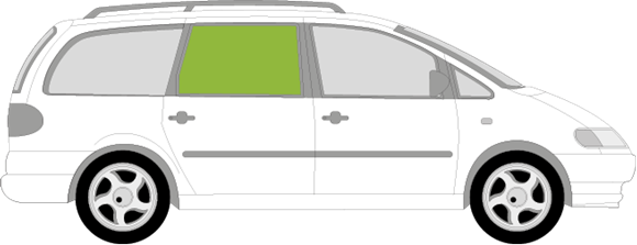 Afbeelding van Zijruit rechts Seat Alhambra 