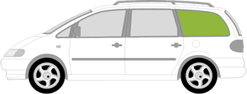 Afbeelding van Zijruit links Seat Alhambra (UITSTELBAAR)