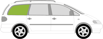 Afbeelding van Zijruit rechts Seat Alhambra (UITSTELBAAR)