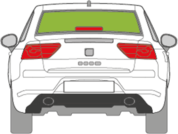 Afbeelding van Achterruit Seat Exeo sedan