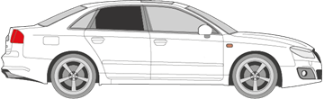 Afbeelding van Zijruit rechts Seat Exeo sedan (DONKERE RUIT)