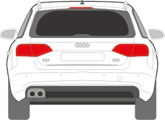 Afbeelding van Achterruit Audi A4 Avant (DONKERE RUIT)