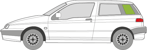 Afbeelding van Zijruit links Alfa Romeo 145