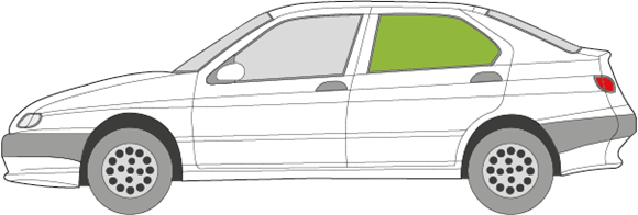 Afbeelding van Zijruit links Alfa Romeo 146