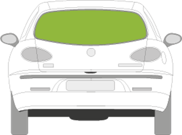 Afbeelding van Achterruit Alfa Romeo 147 3 deurs 2000-2004