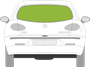 Afbeelding van Achterruit Alfa Romeo 147 3 deurs 2000-2004