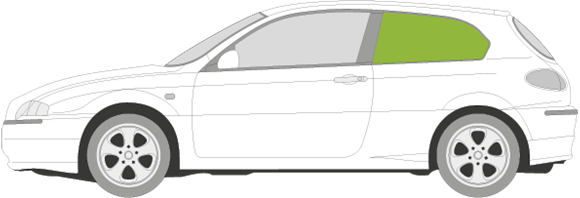 Afbeelding van Zijruit links Alfa Romeo 147 3 deurs