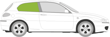 Afbeelding van Zijruit rechts Alfa Romeo 147 3 deurs